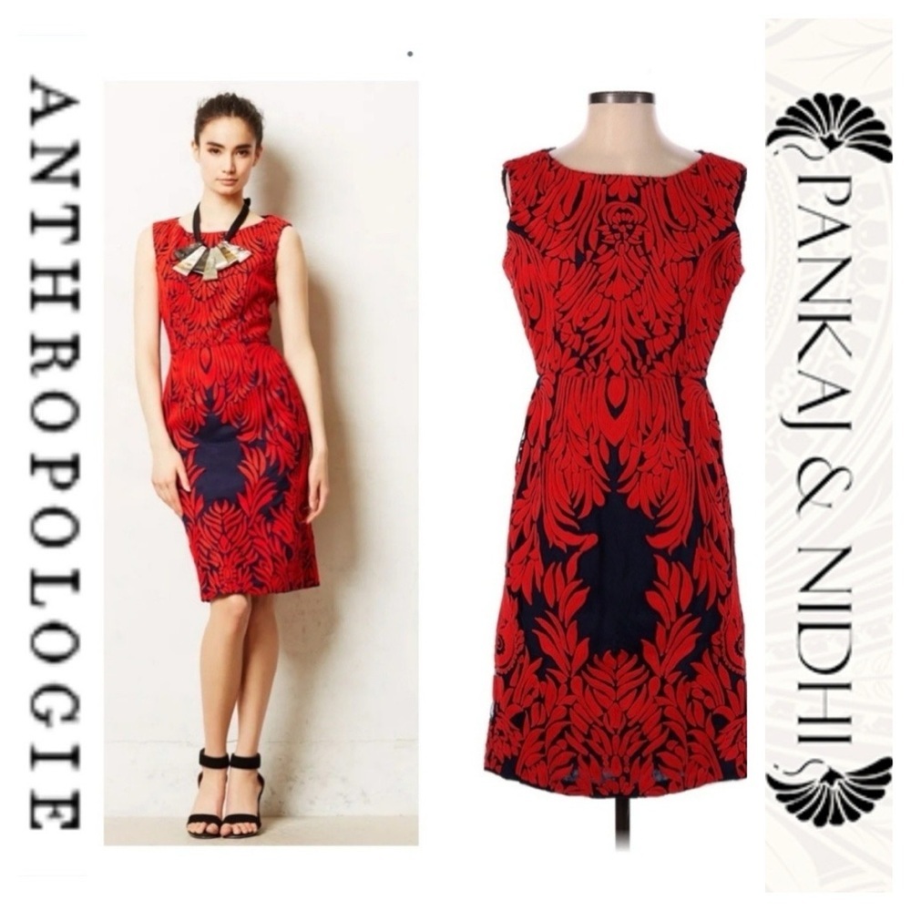 Anthropologie Spice Tree Dress By Pankaj & Nidhi